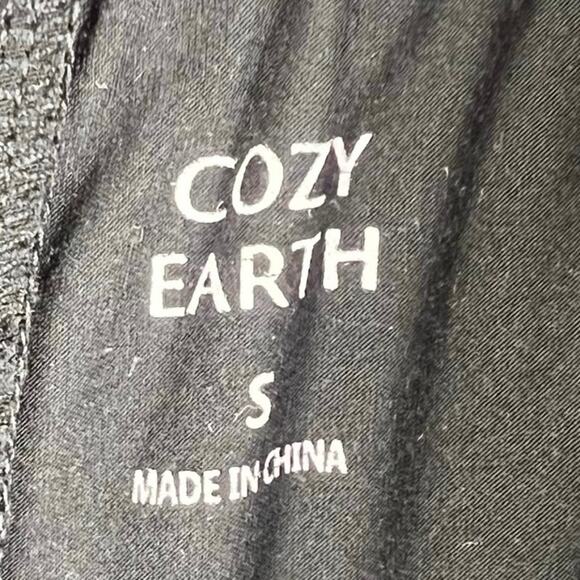 Cozy Earth Bamboo Stretch-Knit Pajama Pant Women’s SZ SM Black With Cream EUC - Picture 4 of 9